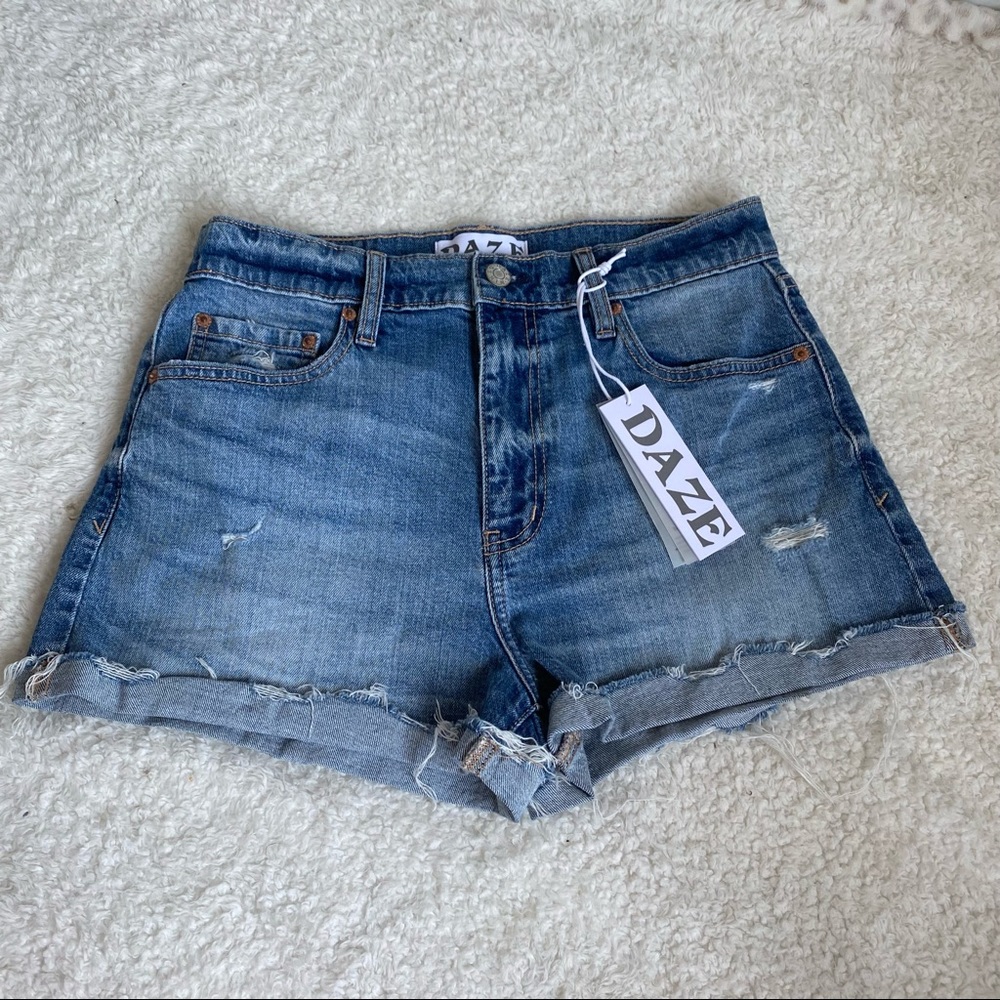 DAZE Troublemaker High Rise Short in Poolside